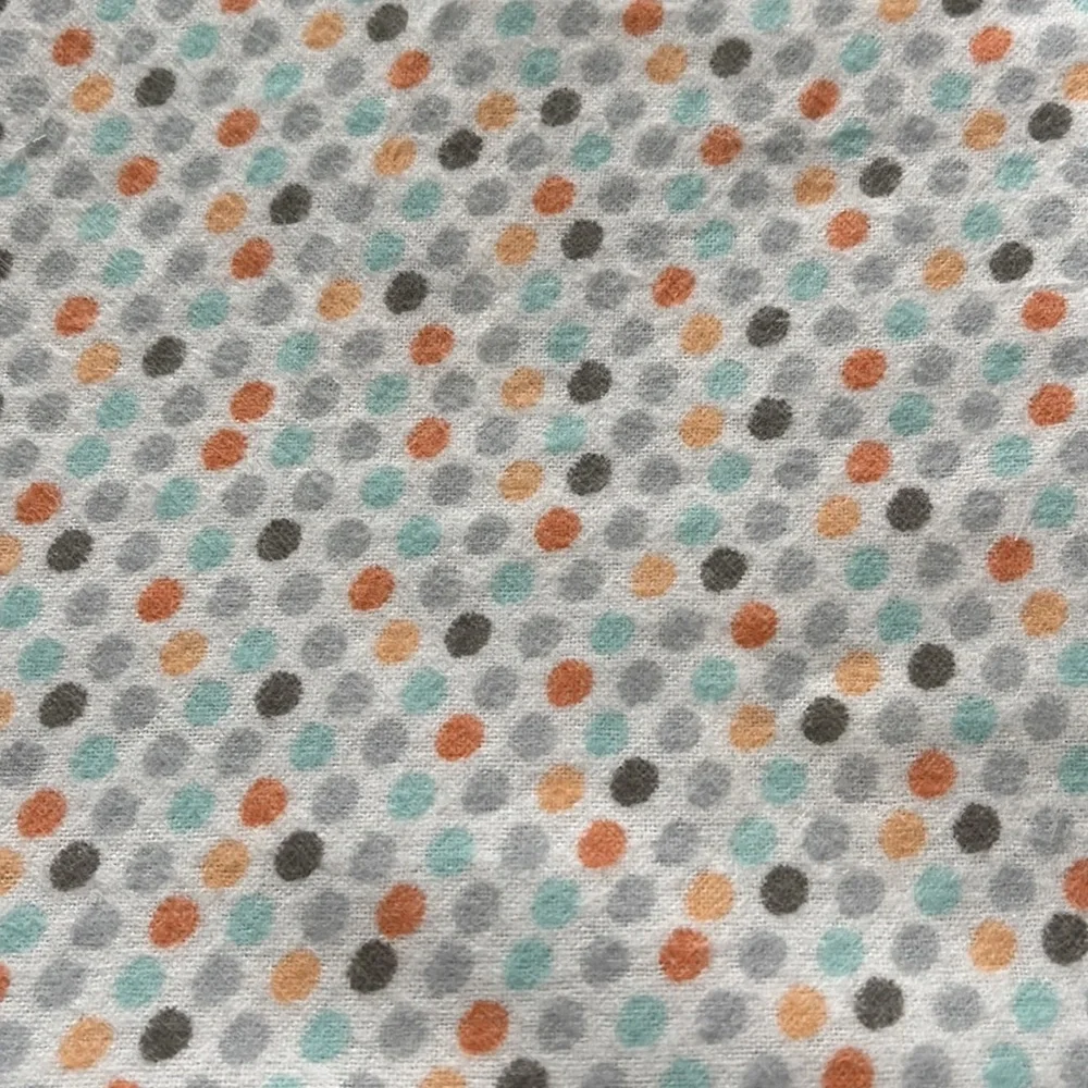 Gray owl baby flannel receiving blanket - Picture 6 of 8